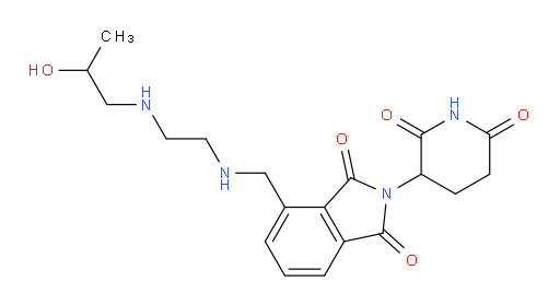 2-(2,6-dioxopiperidin-3-yl)-4-(((2-((2-hydroxypropyl)amino)ethyl)amino)methyl)isoindoline-1,3-dione