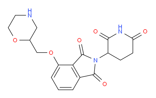 2-(2,6-dioxopiperidin-3-yl)-4-(morpholin-2-ylmethoxy)isoindoline-1,3-dione
