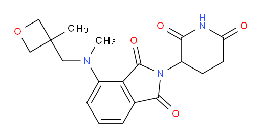 2-(2,6-dioxopiperidin-3-yl)-4-(methyl((3-methyloxetan-3-yl)methyl)amino)isoindoline-1,3-dione