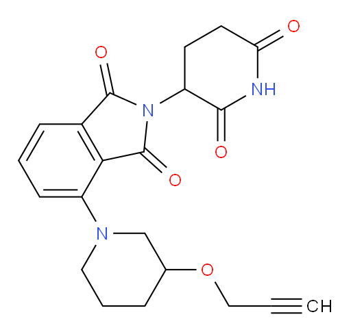 2-(2,6-dioxopiperidin-3-yl)-4-(3-(prop-2-yn-1-yloxy)piperidin-1-yl)isoindoline-1,3-dione