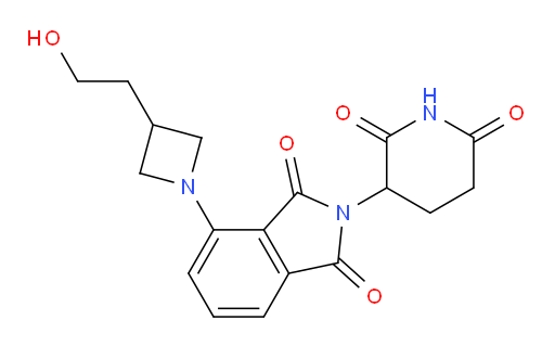 2-(2,6-dioxopiperidin-3-yl)-4-(3-(2-hydroxyethyl)azetidin-1-yl)isoindoline-1,3-dione