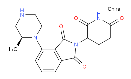 2-(2,6-dioxopiperidin-3-yl)-4-((S)-2-methylpiperazin-1-yl)isoindoline-1,3-dione