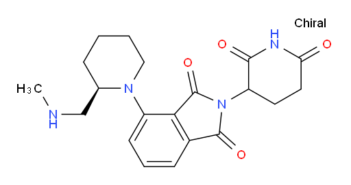2-(2,6-dioxopiperidin-3-yl)-4-((R)-2-((methylamino)methyl)piperidin-1-yl)isoindoline-1,3-dione