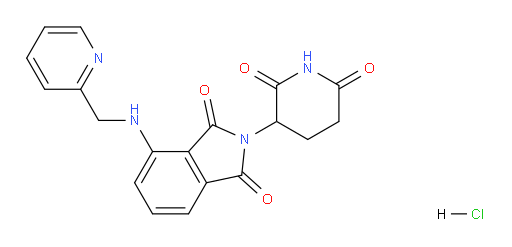 2-(2,6-dioxopiperidin-3-yl)-4-((pyridin-2-ylmethyl)amino)isoindoline-1,3-dione hydrochloride