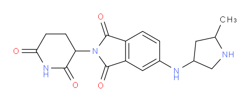2-(2,6-dioxopiperidin-3-yl)-5-((5-methylpyrrolidin-3-yl)amino)isoindoline-1,3-dione