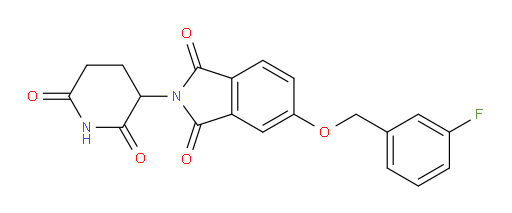2-(2,6-dioxopiperidin-3-yl)-5-((3-fluorobenzyl)oxy)isoindoline-1,3-dione
