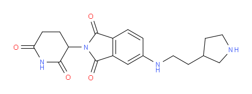 2-(2,6-dioxopiperidin-3-yl)-5-((2-(pyrrolidin-3-yl)ethyl)amino)isoindoline-1,3-dione