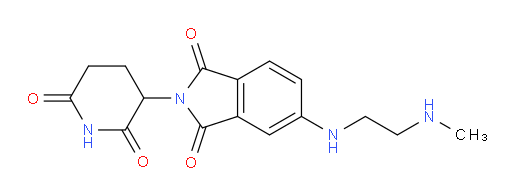 2-(2,6-dioxopiperidin-3-yl)-5-((2-(methylamino)ethyl)amino)isoindoline-1,3-dione