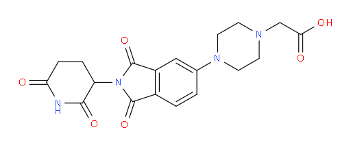 2-(4-(2-(2,6-dioxopiperidin-3-yl)-1,3-dioxoisoindolin-5-yl)piperazin-1-yl)acetic acid