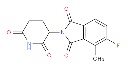 2-(2,6-dioxopiperidin-3-yl)-5-fluoro-4-methylisoindoline-1,3-dione