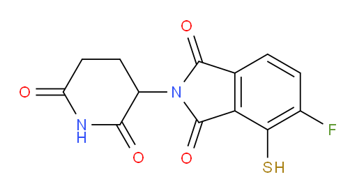 2-(2,6-dioxopiperidin-3-yl)-5-fluoro-4-mercaptoisoindoline-1,3-dione