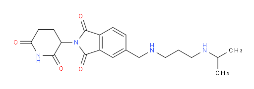 2-(2,6-dioxopiperidin-3-yl)-5-(((3-(isopropylamino)propyl)amino)methyl)isoindoline-1,3-dione