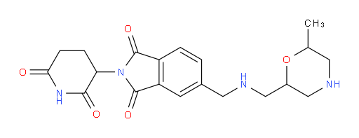 2-(2,6-dioxopiperidin-3-yl)-5-((((6-methylmorpholin-2-yl)methyl)amino)methyl)isoindoline-1,3-dione