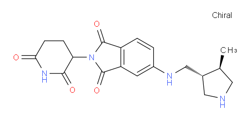 2-(2,6-dioxopiperidin-3-yl)-5-((((3R,4R)-4-methylpyrrolidin-3-yl)methyl)amino)isoindoline-1,3-dione