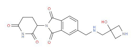 2-(2,6-dioxopiperidin-3-yl)-5-((((3-hydroxyazetidin-3-yl)methyl)amino)methyl)isoindoline-1,3-dione