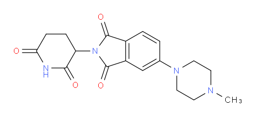 2-(2,6-dioxopiperidin-3-yl)-5-(4-methylpiperazin-1-yl)isoindoline-1,3-dione