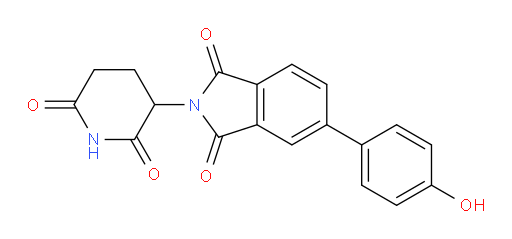 2-(2,6-dioxopiperidin-3-yl)-5-(4-hydroxyphenyl)isoindoline-1,3-dione