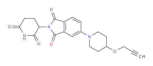 2-(2,6-dioxopiperidin-3-yl)-5-(4-(prop-2-yn-1-yloxy)piperidin-1-yl)isoindoline-1,3-dione