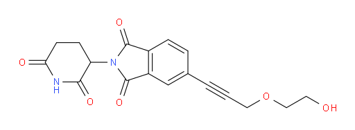 2-(2,6-dioxopiperidin-3-yl)-5-(3-(2-hydroxyethoxy)prop-1-yn-1-yl)isoindoline-1,3-dione
