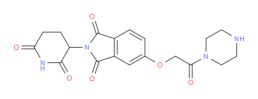2-(2,6-dioxopiperidin-3-yl)-5-(2-oxo-2-(piperazin-1-yl)ethoxy)isoindoline-1,3-dione
