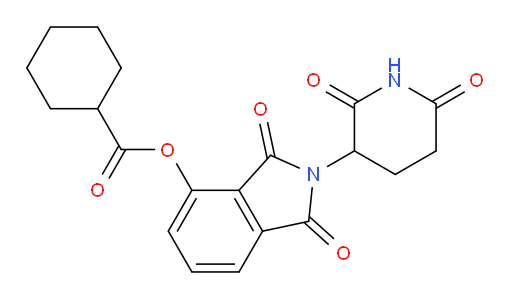 2-(2,6-dioxopiperidin-3-yl)-1,3-dioxoisoindolin-4-yl cyclohexanecarboxylate