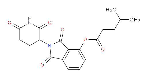 2-(2,6-dioxopiperidin-3-yl)-1,3-dioxoisoindolin-4-yl 4-methylpentanoate