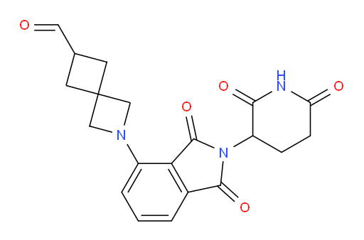 2-(2-(2,6-dioxopiperidin-3-yl)-1,3-dioxoisoindolin-4-yl)-2-azaspiro[3.3]heptane-6-carbaldehyde