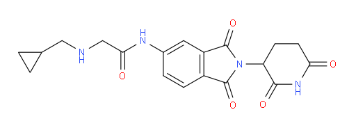 2-((cyclopropylmethyl)amino)-N-(2-(2,6-dioxopiperidin-3-yl)-1,3-dioxoisoindolin-5-yl)acetamide
