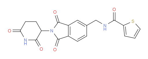 N-((2-(2,6-dioxopiperidin-3-yl)-1,3-dioxoisoindolin-5-yl)methyl)thiophene-2-carboxamide