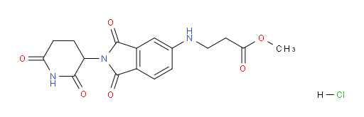 methyl 3-((2-(2,6-dioxopiperidin-3-yl)-1,3-dioxoisoindolin-5-yl)amino)propanoate hydrochloride