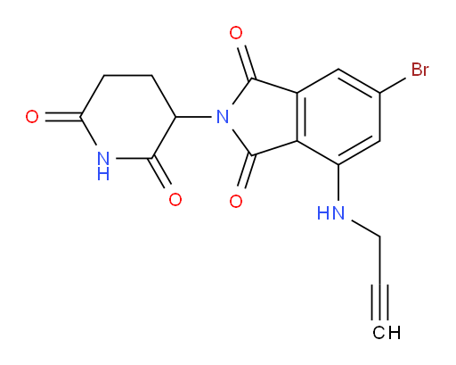 6-bromo-2-(2,6-dioxopiperidin-3-yl)-4-(prop-2-yn-1-ylamino)isoindoline-1,3-dione