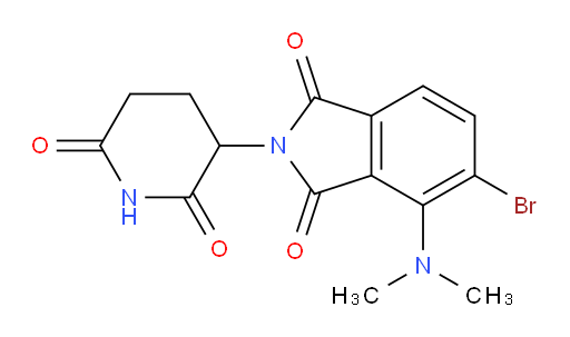 5-bromo-4-(dimethylamino)-2-(2,6-dioxopiperidin-3-yl)isoindoline-1,3-dione