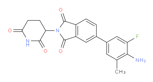 5-(4-amino-3-fluoro-5-methylphenyl)-2-(2,6-dioxopiperidin-3-yl)isoindoline-1,3-dione