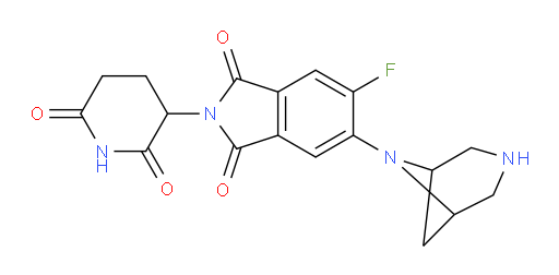 5-(3,6-diazabicyclo[3.1.1]heptan-6-yl)-2-(2,6-dioxopiperidin-3-yl)-6-fluoroisoindoline-1,3-dione