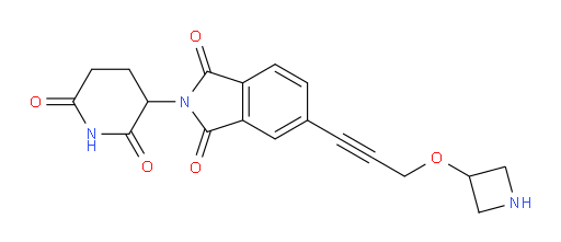 5-(3-(azetidin-3-yloxy)prop-1-yn-1-yl)-2-(2,6-dioxopiperidin-3-yl)isoindoline-1,3-dione
