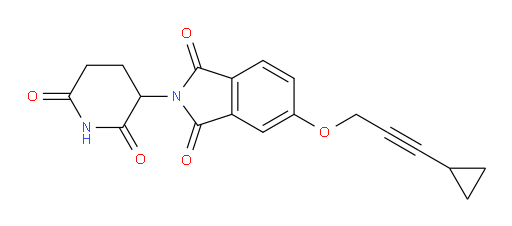 5-((3-cyclopropylprop-2-yn-1-yl)oxy)-2-(2,6-dioxopiperidin-3-yl)isoindoline-1,3-dione