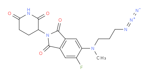 5-((3-azidopropyl)(methyl)amino)-2-(2,6-dioxopiperidin-3-yl)-6-fluoroisoindoline-1,3-dione