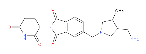 5-((3-(aminomethyl)-4-methylpyrrolidin-1-yl)methyl)-2-(2,6-dioxopiperidin-3-yl)isoindoline-1,3-dione