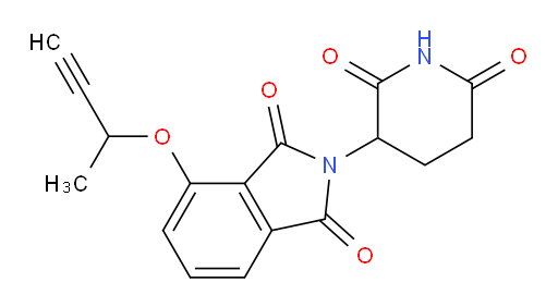 4-(but-3-yn-2-yloxy)-2-(2,6-dioxopiperidin-3-yl)isoindoline-1,3-dione
