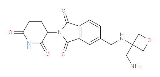 5-(((3-(aminomethyl)oxetan-3-yl)amino)methyl)-2-(2,6-dioxopiperidin-3-yl)isoindoline-1,3-dione