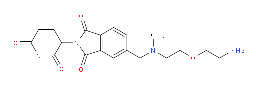 5-(((2-(2-aminoethoxy)ethyl)(methyl)amino)methyl)-2-(2,6-dioxopiperidin-3-yl)isoindoline-1,3-dione