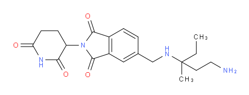 5-(((1-amino-3-methylpentan-3-yl)amino)methyl)-2-(2,6-dioxopiperidin-3-yl)isoindoline-1,3-dione