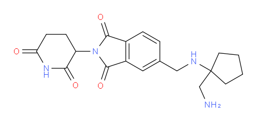 5-(((1-(aminomethyl)cyclopentyl)amino)methyl)-2-(2,6-dioxopiperidin-3-yl)isoindoline-1,3-dione