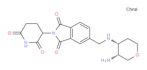 5-((((3R,4R)-3-aminotetrahydro-2H-pyran-4-yl)amino)methyl)-2-(2,6-dioxopiperidin-3-yl)isoindoline-1,3-dione