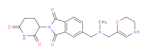 5-((((3,4-dihydro-2H-1,4-oxazin-6-yl)methyl)(methyl)amino)methyl)-2-(2,6-dioxopiperidin-3-yl)isoindoline-1,3-dione