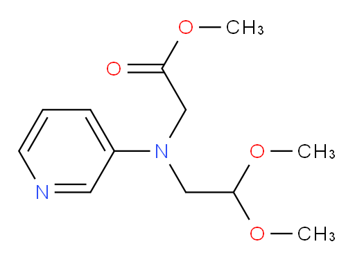 methyl 2-((2,2-dimethoxyethyl)(pyridin-3-yl)amino)acetate