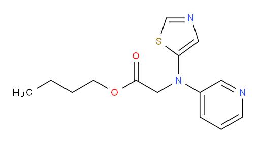 butyl 2-(pyridin-3-yl(thiazol-5-yl)amino)acetate