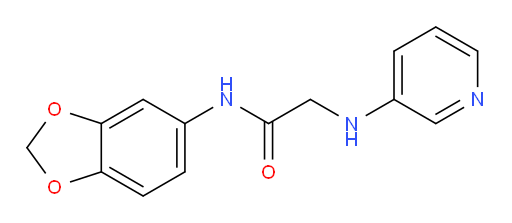 N-(benzo[d][1,3]dioxol-5-yl)-2-(pyridin-3-ylamino)acetamide