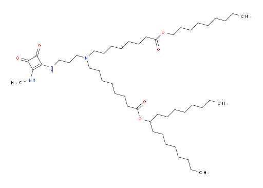 heptadecan-9-yl 8-((3-((2-(methylamino)-3,4-dioxocyclobut-1-en-1-yl)amino)propyl)(8-(nonyloxy)-8-oxooctyl)amino)octanoate