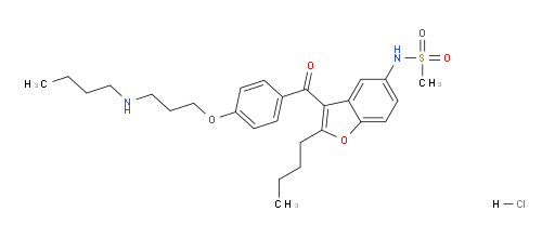 N-(2-butyl-3-(4-(3-(butylamino)propoxy)benzoyl)benzofuran-5-yl)methanesulfonamide hydrochloride